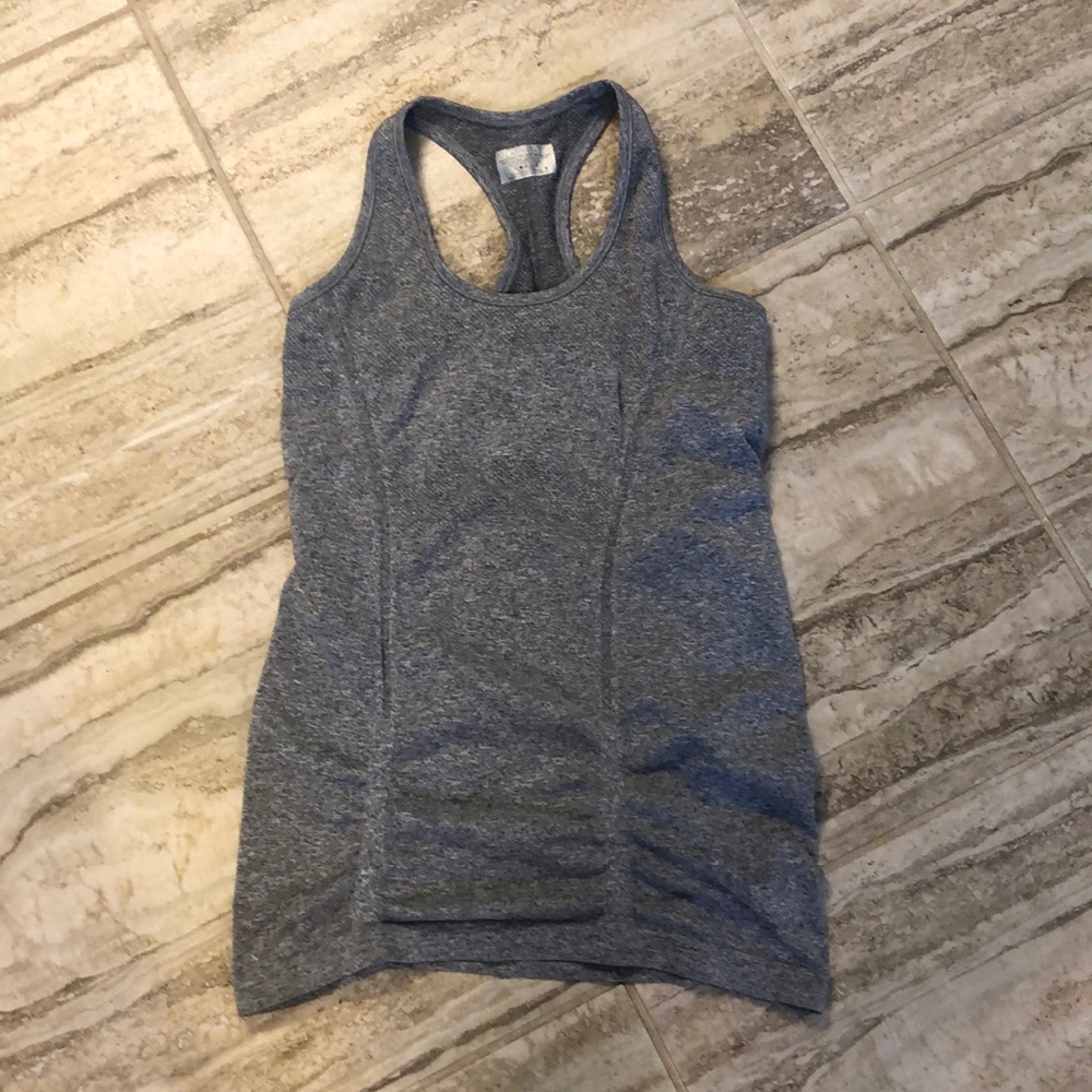 Athleta Grey Fastest Track Racerback Tank Small